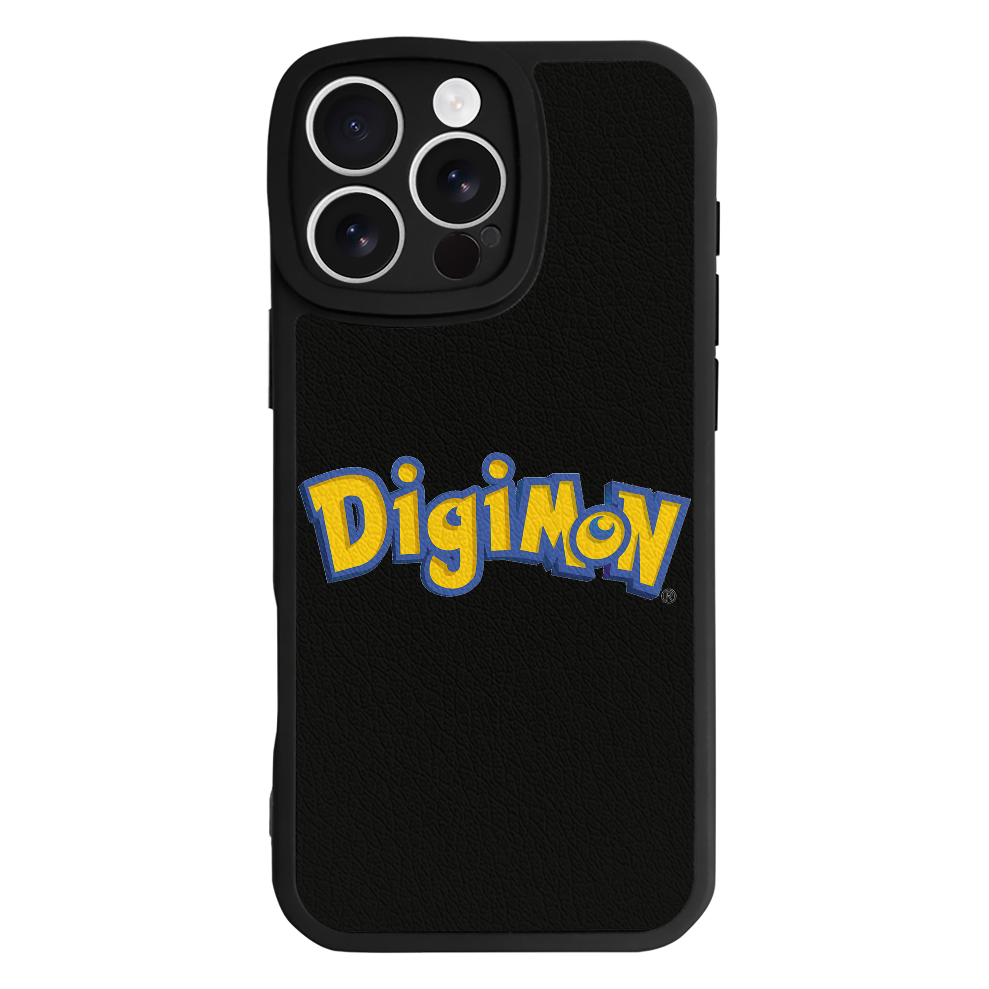 （画像用） Digimon デジタルモンスター/デジモン 【iPhone 16シリーズ対応】シリコンスマホケース（レザー調） 材質：シリコン
